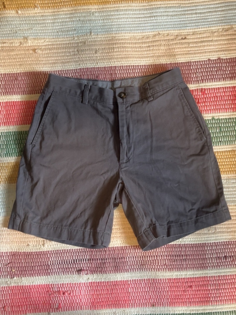 Amazon Essentials Men's Flat-Front Shorts in Charcoal Gray